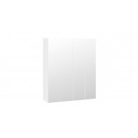 Шкаф для одежды (580) с 4 зеркальными дверями «Порто» Белый Жемчуг