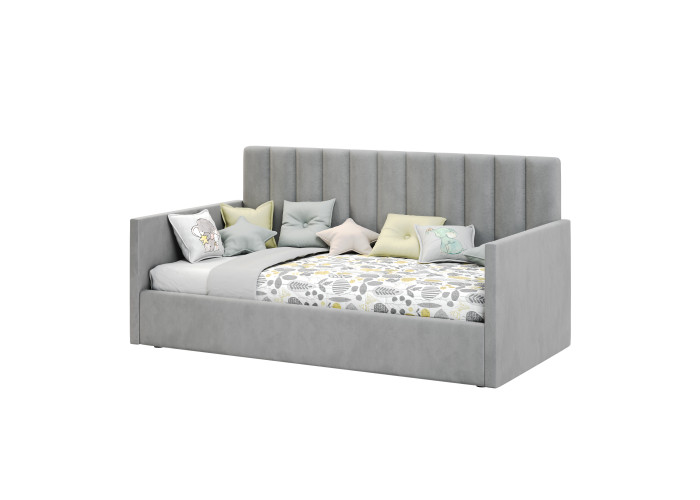 Кровать односпальная Меркурий-4 Светло-серый 120x200 Односпальные кровати купить в Детскиекроватки.рф номер фото 3 