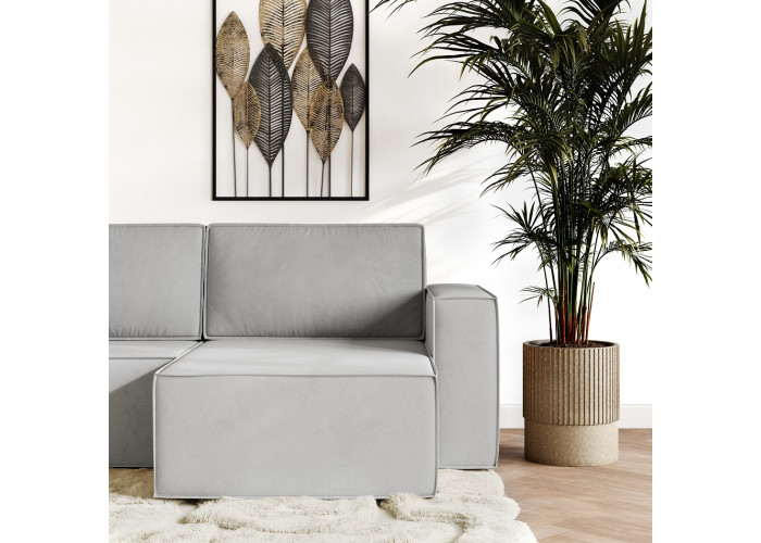 Диван Лофт угловой Светло-серый Диваны и кресла-кровати купить в Детскиекроватки.рф номер фото 2 