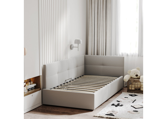 Кровать Меркурий-1 Светло-серый 120x200 Односпальные кровати купить в Детскиекроватки.рф номер фото 4 