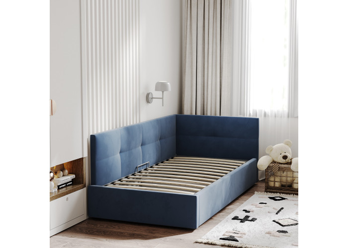 Кровать Меркурий-1 Синий 90х200 Односпальные кровати купить в Детскиекроватки.рф номер фото 1 