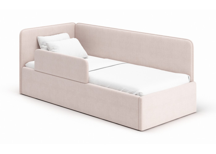 Кровать-диван Leonardo одна боковина 160х70 Розовый
