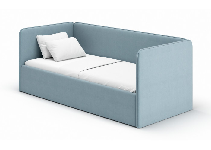 Кровать-диван Leonardo две боковины 180х80 Голубой Диван кровати купить в Детскиекроватки.рф