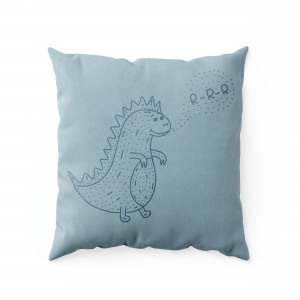 Декоративная подушка Leonardo Голубая -динозаврик